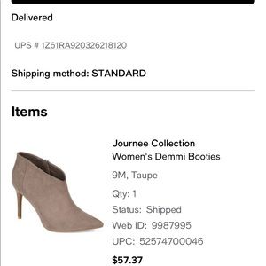 Women’s tan booties